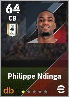 Philippe Ndinga — CB, OVR 64, MAX 64