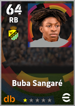 Buba Sangaré — RB, OVR 64, MAX 64