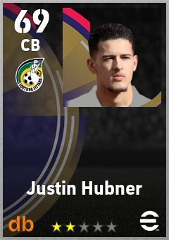 Justin Hubner — CB, OVR 69, MAX 69