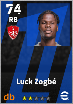 Luck Zogbé — RB, OVR 74, MAX 74
