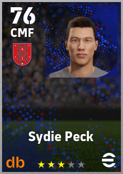 Sydie Peck — CMF, OVR 76, MAX 76