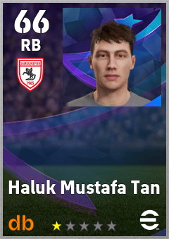 Haluk Mustafa Tan — RB, OVR 66, MAX 66