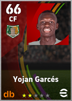 Yojan Garcés eFootball player card
