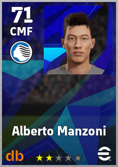 Alberto Manzoni — CMF, OVR 71, MAX 71