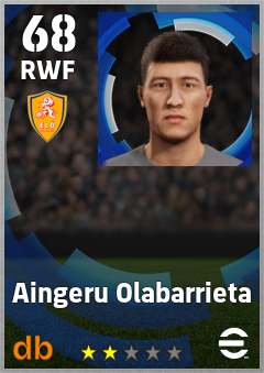 Aingeru Olabarrieta — RWF, OVR 68, MAX 68