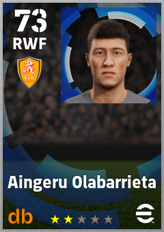 Aingeru Olabarrieta — RWF, OVR 73, MAX 73