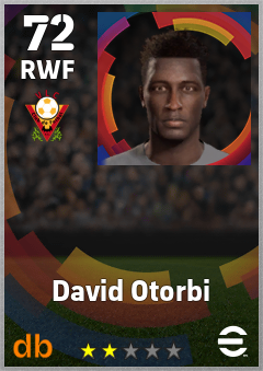 David Otorbi — RWF, OVR 72, MAX 72