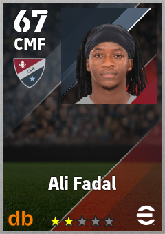 Ali Fadal — CMF, OVR 67, MAX 67