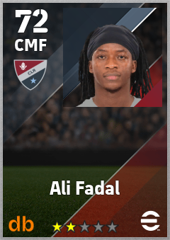 Ali Fadal — CMF, OVR 72, MAX 72