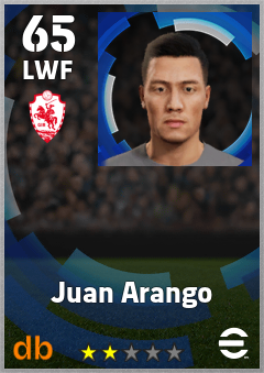 Juan Arango — LWF, OVR 65, MAX 65