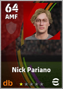 Nick Pariano eFootball player card