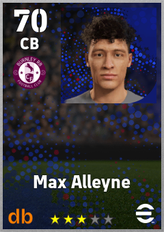 Max Alleyne — CB, OVR 70, MAX 70