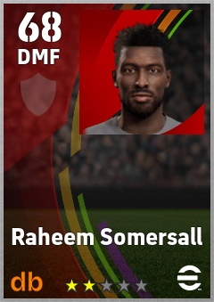 Raheem Somersall eFootball player card