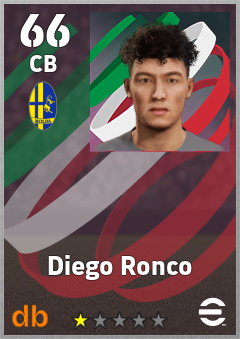 Diego Ronco — CB, OVR 66, MAX 66