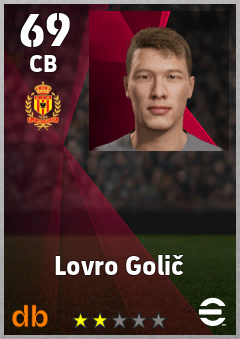 Lovro Golič — CB, OVR 69, MAX 69