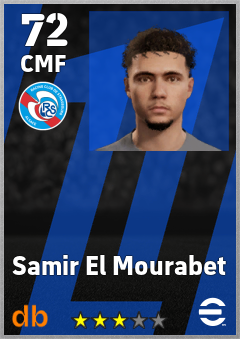 Samir El Mourabet — CMF, OVR 72, MAX 72