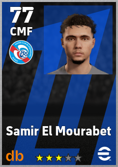 Samir El Mourabet — CMF, OVR 77, MAX 77