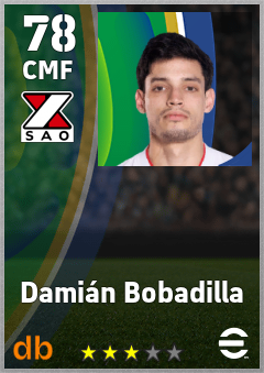 Damián Bobadilla — CMF, OVR 78, MAX 78