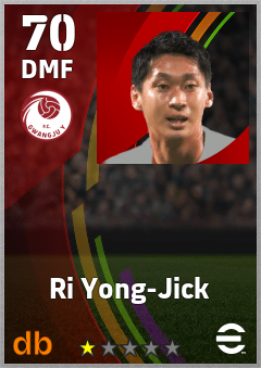 Ri Yong-Jick — DMF, OVR 70, MAX 70