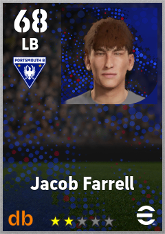 Jacob Farrell — LB, OVR 68, MAX 68