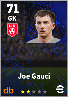 Joe Gauci — GK, OVR 71, MAX 71