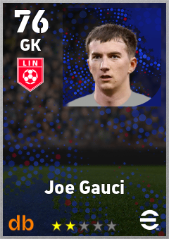 Joe Gauci — GK, OVR 76, MAX 76