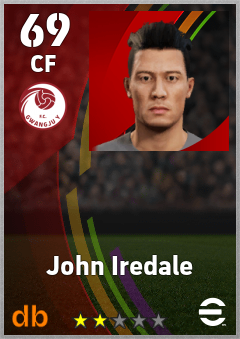 John Iredale — CF, OVR 69, MAX 69