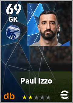 Paul Izzo — GK, OVR 69, MAX 69