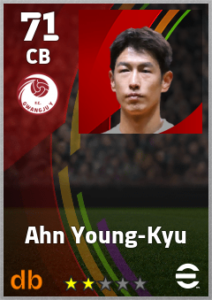 Ahn Young-Kyu — CB, OVR 71, MAX 71