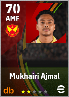Mukhairi Ajmal — AMF, OVR 70, MAX 70