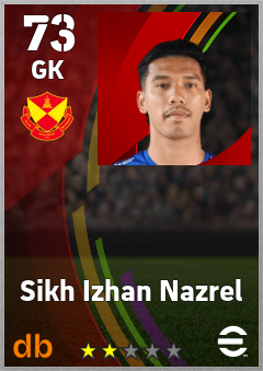 Sikh Izhan Nazrel — GK, OVR 73, MAX 73