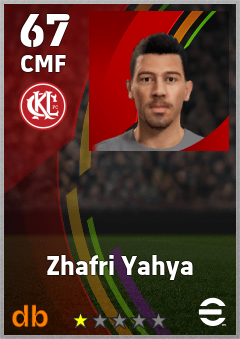 Zhafri Yahya — CMF, OVR 67, MAX 67