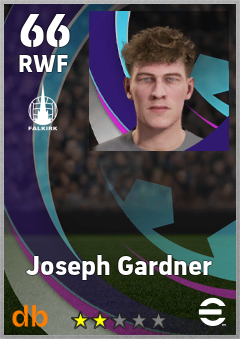 Joseph Gardner — RWF, OVR 66, MAX 66