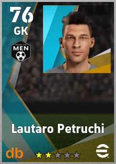 Lautaro Petruchi — GK, OVR 76, MAX 76
