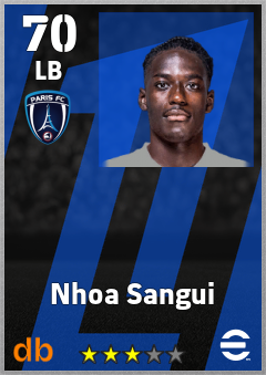 Nhoa Sangui — LB, OVR 70, MAX 70