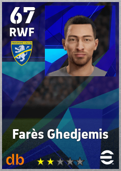 Farès Ghedjemis — RWF, OVR 67, MAX 67