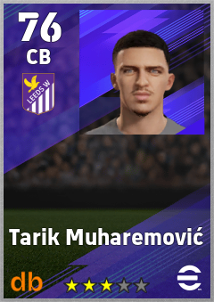Tarik Muharemović — CB, OVR 76, MAX 76
