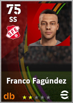Franco Fagúndez — SS, OVR 75, MAX 75