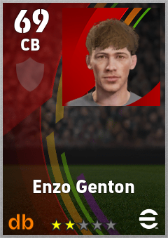 Enzo Genton — CB, OVR 69, MAX 69
