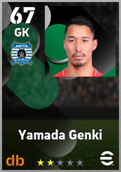 Yamada Genki — GK, OVR 67, MAX 67