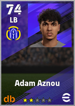 Adam Aznou — LB, OVR 74, MAX 74