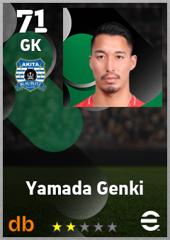Yamada Genki — GK, OVR 71, MAX 71