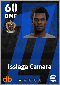 Issiaga Camara — DMF, OVR 60, MAX 60