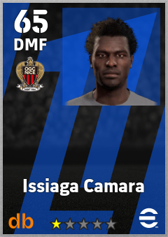 Issiaga Camara — DMF, OVR 65, MAX 65