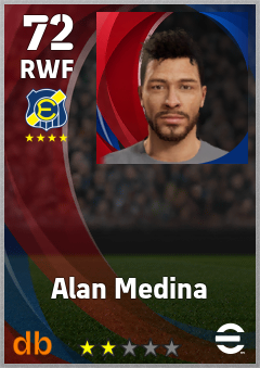 Alan Medina — RWF, OVR 72, MAX 72