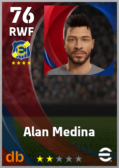 Alan Medina — RWF, OVR 76, MAX 76