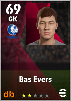 Bas Evers eFootball player card