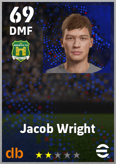 Jacob Wright — DMF, OVR 69, MAX 69
