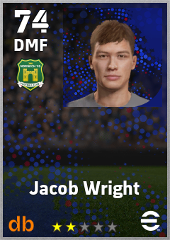 Jacob Wright — DMF, OVR 74, MAX 74