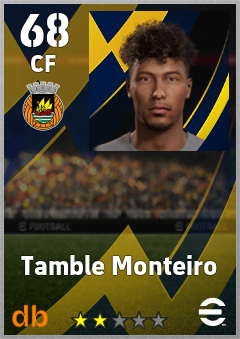 Tamble Monteiro — CF, OVR 68, MAX 68